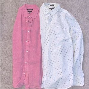 👔 set of 2 banana republic button down shirts
